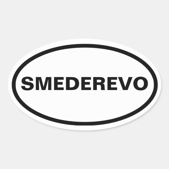 FOUR Smederevo Oval Sticker (Front)