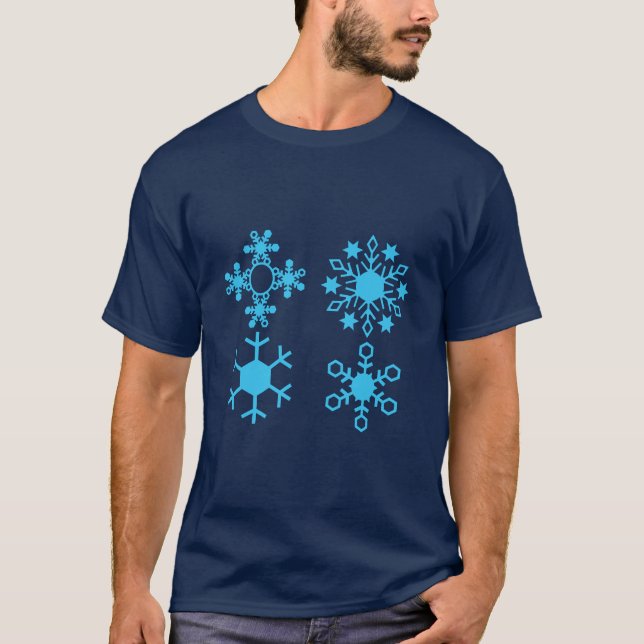 Four Snowflakes T-Shirt (Front)