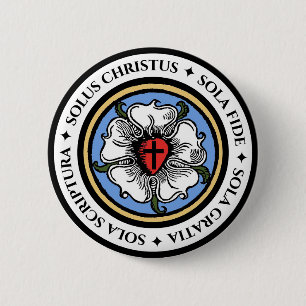 Four Solas - Lutheran 6 Cm Round Badge