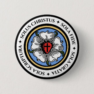 Four Solas - Lutheran 6 Cm Round Badge