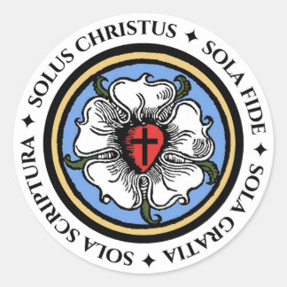 Four Solas - Lutheran Classic Round Sticker