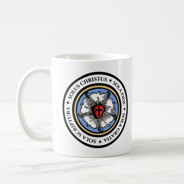 Four Solas - Lutheran Coffee Mug (Left)