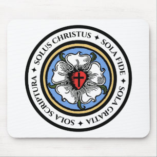 Four Solas - Lutheran Mouse Mat