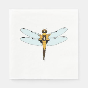 four spotted dragonfly napkin