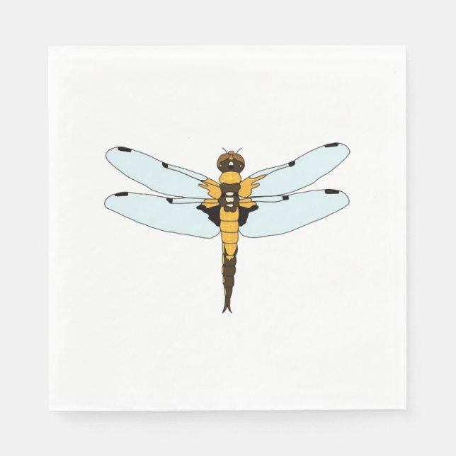 four spotted dragonfly napkin (Front)