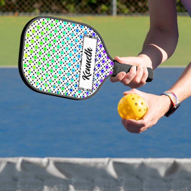 Four Star Circle by Kenneth Yoncich Pickleball Paddle (Insitu)