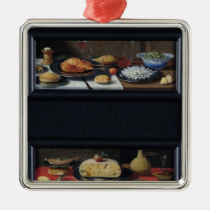 Four Still Lives of Food and Fruit Metal Tree Decoration