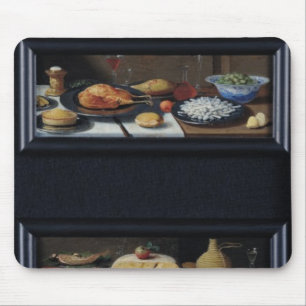 Four Still Lives of Food and Fruit Mouse Mat