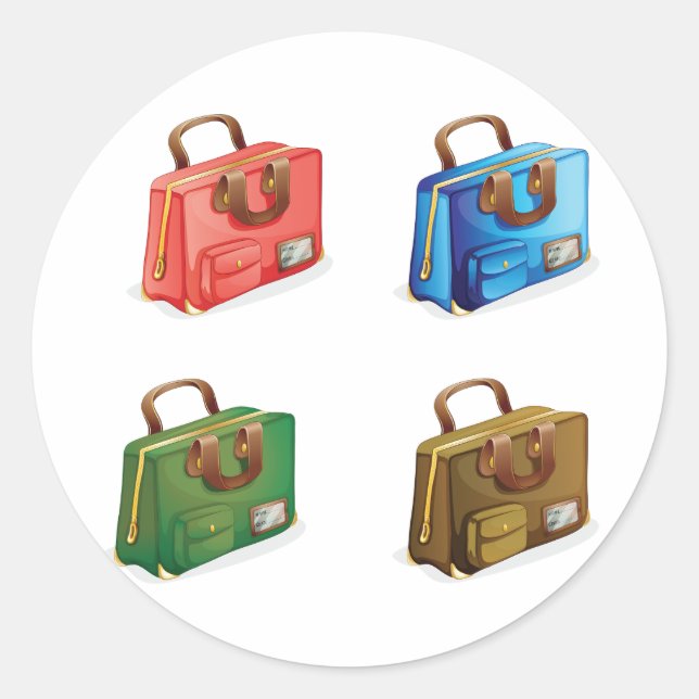 Four Suitcases Stickers (Front)