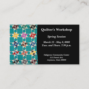 Four Swallows quilt Business Card