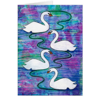 Four Swans-a-Swimming