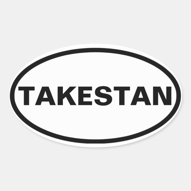 FOUR Takestan Oval Sticker (Front)