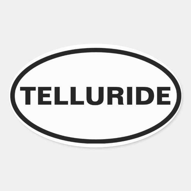 FOUR Telluride Oval Sticker (Front)