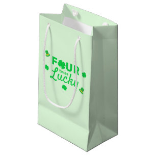 Four Times Lucky 4th Birthday Small Gift Bag