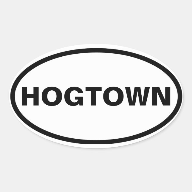 FOUR Toronto "HOGTOWN" Oval Sticker (Front)