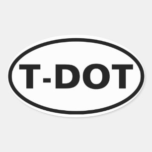 FOUR Toronto "T-DOT" Oval Sticker