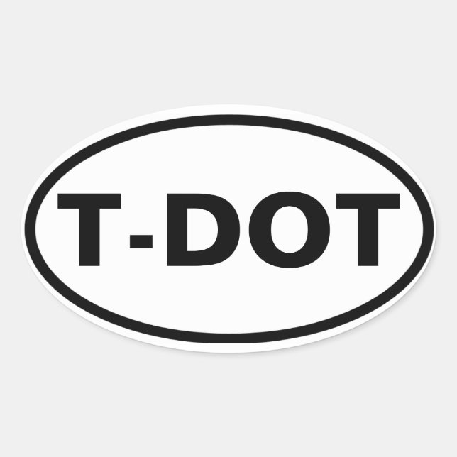FOUR Toronto "T-DOT" Oval Sticker (Front)