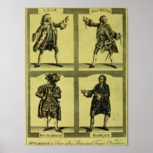 Four Tragic Roles Poster (Front)