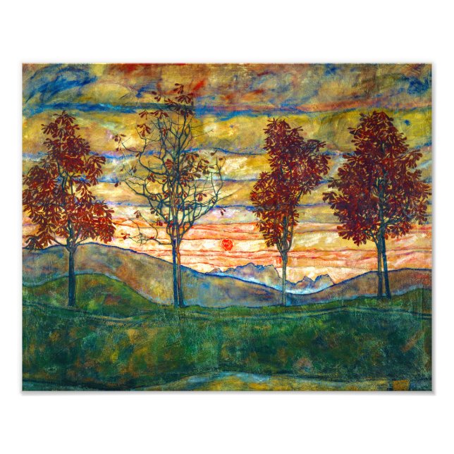 Four Trees | Egon Schiele | Photo Print (Front)