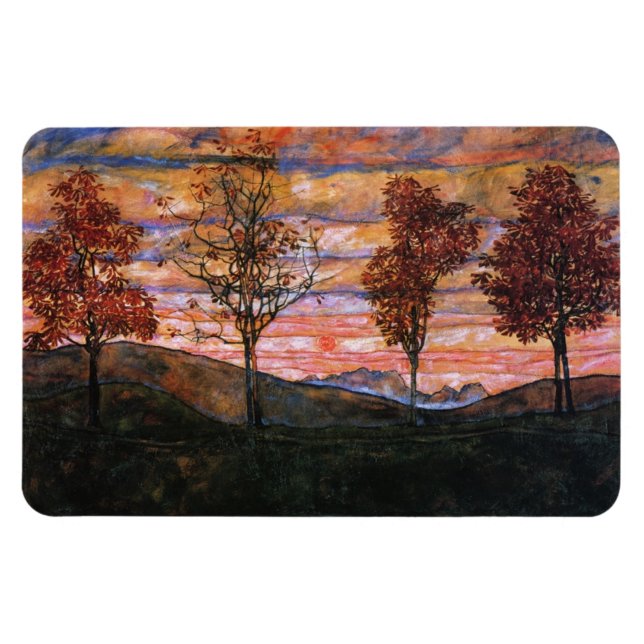 Four Trees Magnet (Horizontal)