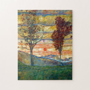 Four Tress Egon Schiele Jigsaw Puzzle