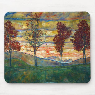 Four Tress Egon Schiele Mouse Mat