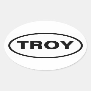 FOUR Troy, Alabama Oval Sticker