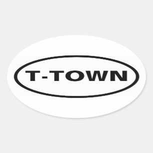 FOUR Tuscaloosa "T-Town" Oval Sticker