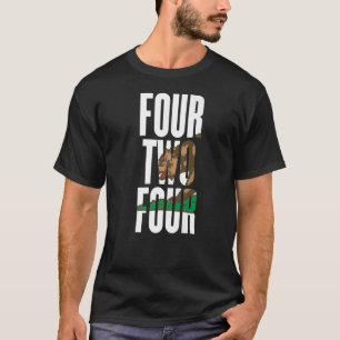 Four Two Four 424 Area Code California Los Angeles T-Shirt