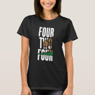 Four Two Four 424 Area Code California Los Angeles T-Shirt