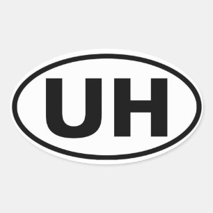 FOUR University Hills "UH" Oval Sticker