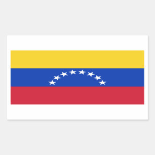 FOUR Venezuela Flag Rectangular Sticker