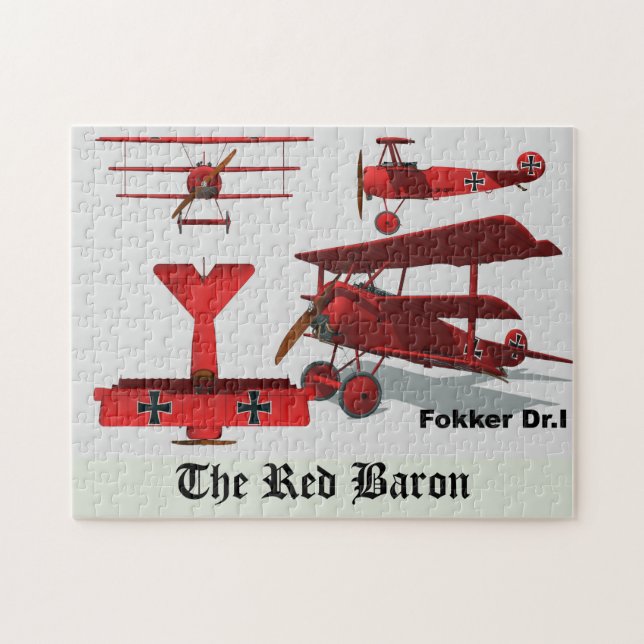 Four Views of The Fokker "Red Baron" Jigsaw Puzzle (Horizontal)