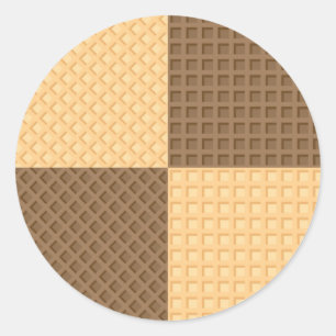 Four Wafers Classic Round Sticker