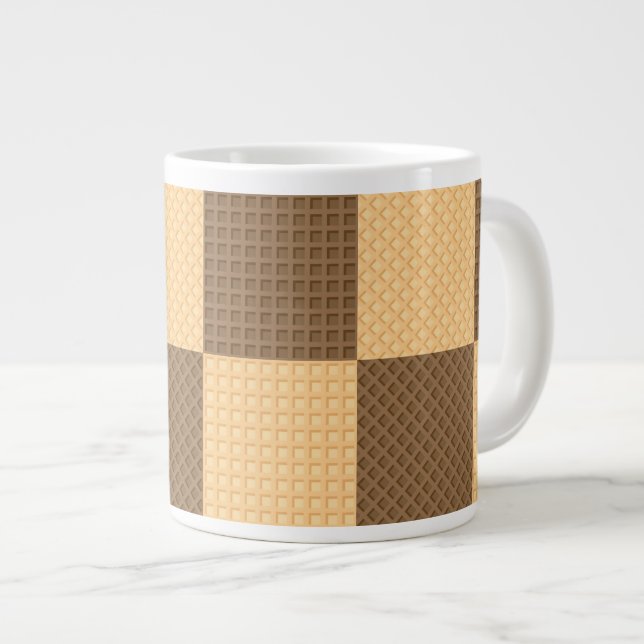 Four Wafers Large Coffee Mug (Front Right)