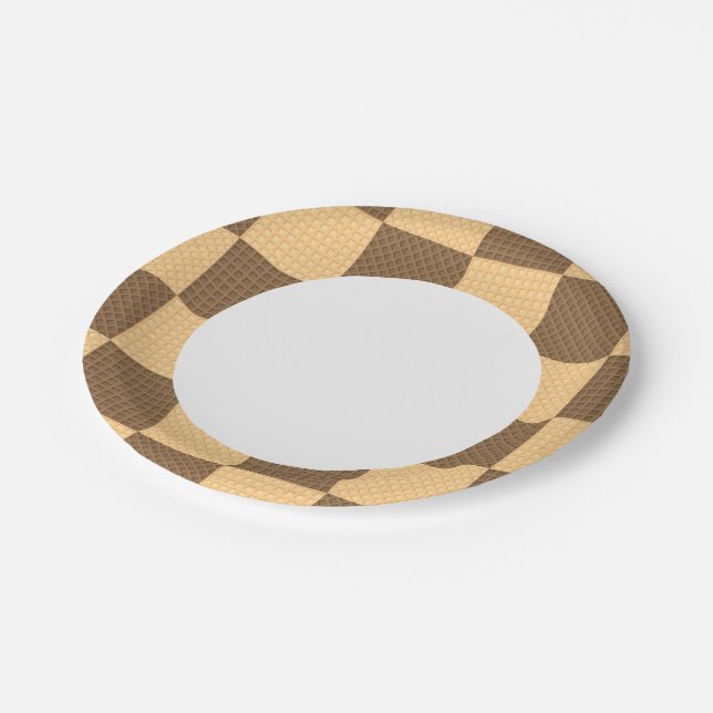 Four Wafers Paper Plate (Angled)