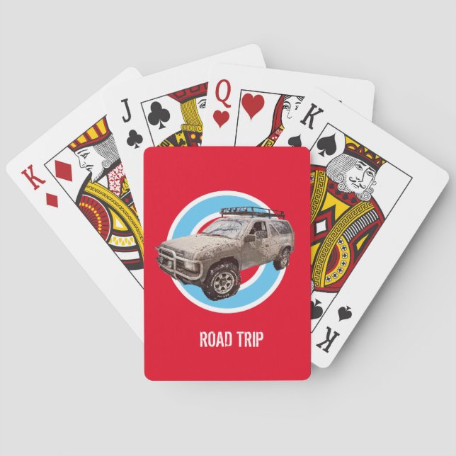 Four-wheel Drive Playing Cards (Back)