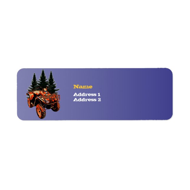 Four Wheeler Label (Front)