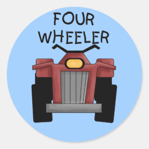 Four Wheeler Tshirts and Gifts Classic Round Sticker