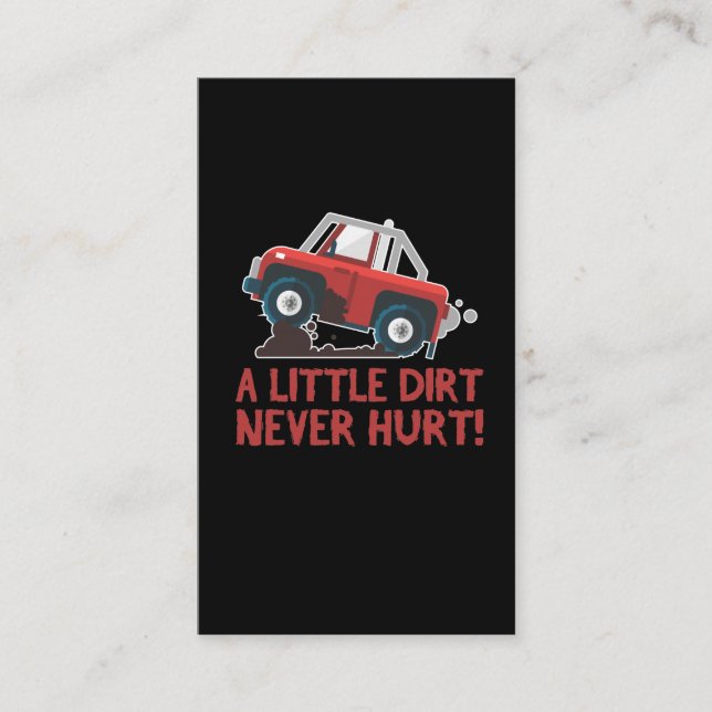 Four Wheels - ATV Riding Mud Dirt Quad Rider Business Card (Front)