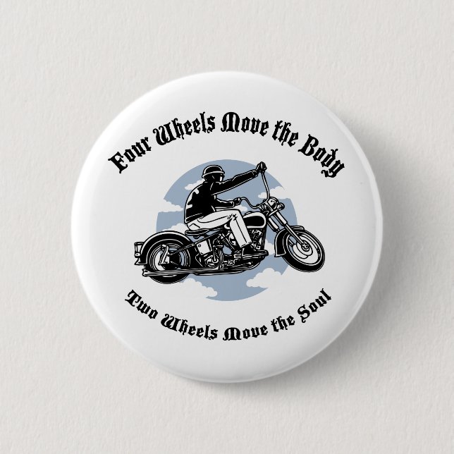 Four Wheels III 6 Cm Round Badge (Front)