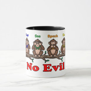 Four Wise Monkeys Mug