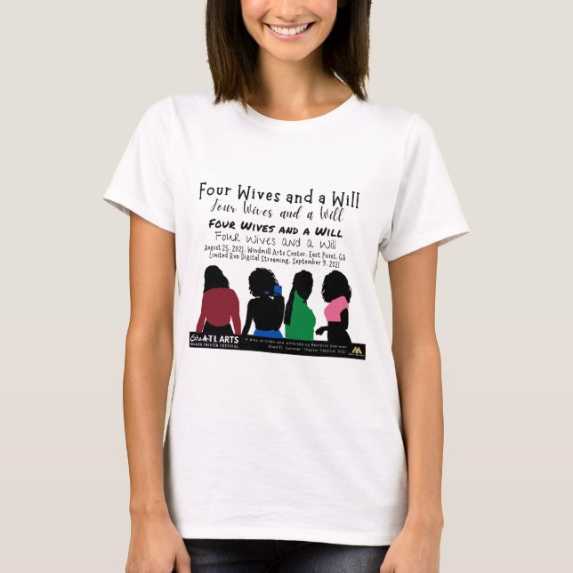 Four Wives and a Will Keepsake Womens T-Shirt (Front)