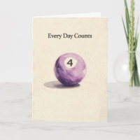 Four Year Anniversary Sobriety Pool Ball