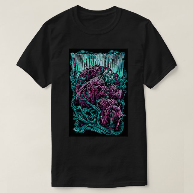 Four Year Strong Wolves   T-Shirt (Design Front)