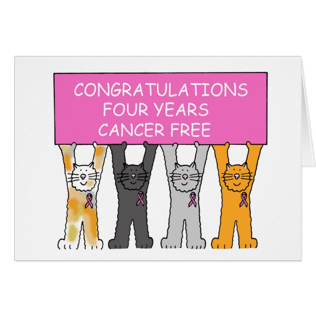 Four Years Cancer Free Anniversary (Front Horizontal)