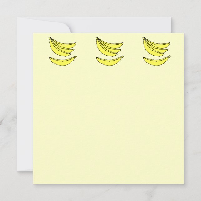 Four Yellow Bananas. (Front)