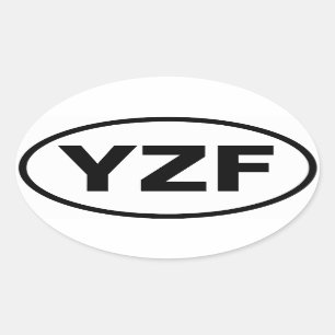 FOUR Yellowknife "YZF" Oval Sticker