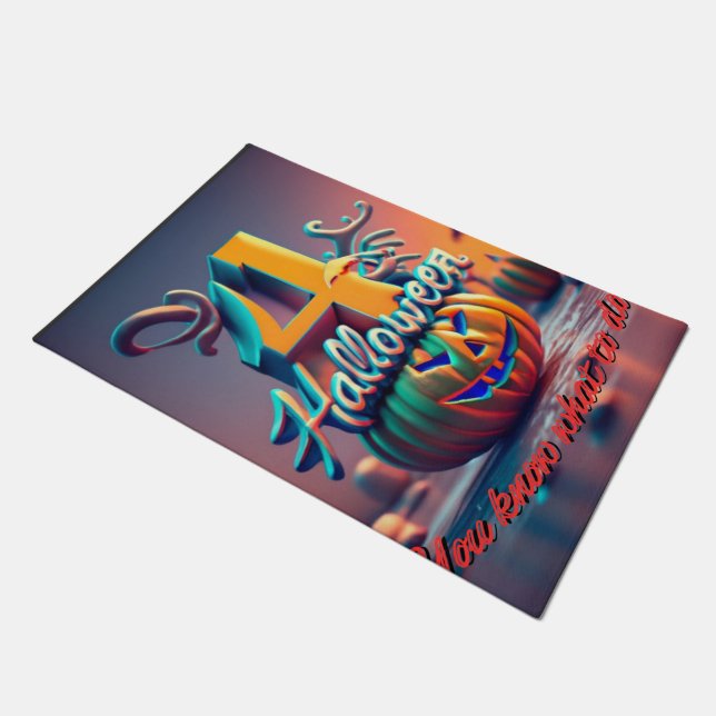 Four you pumpkin pie doormat (Angled)