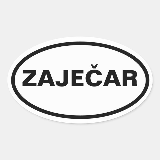 FOUR Zaječar Oval Sticker (Front)
